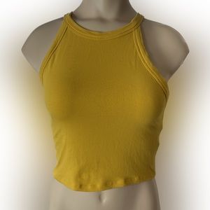 Yellow Crop Top - Stretchy Small, Express